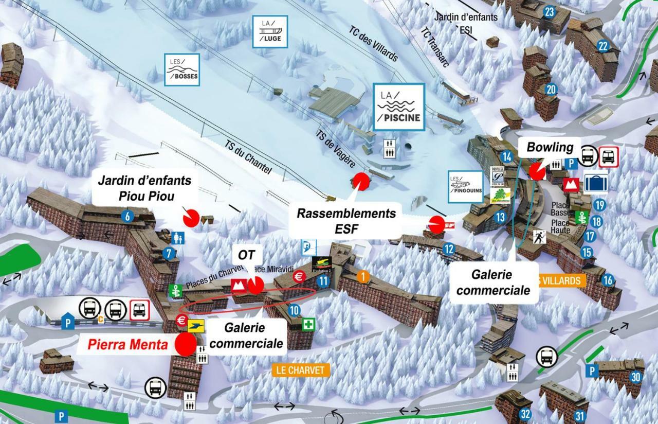 Les Arcs Arc 1800 Pierra Menta公寓 外观 照片